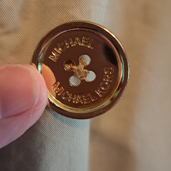 Ladies Michael Kors Utility Lightweight Hooded Cream Khaki Jacket Size Med - Picture 5 of 8